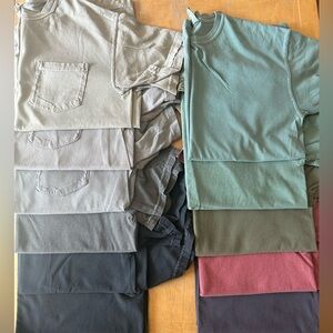 Lot of 11 comfort colors plain shirts men’s medium.